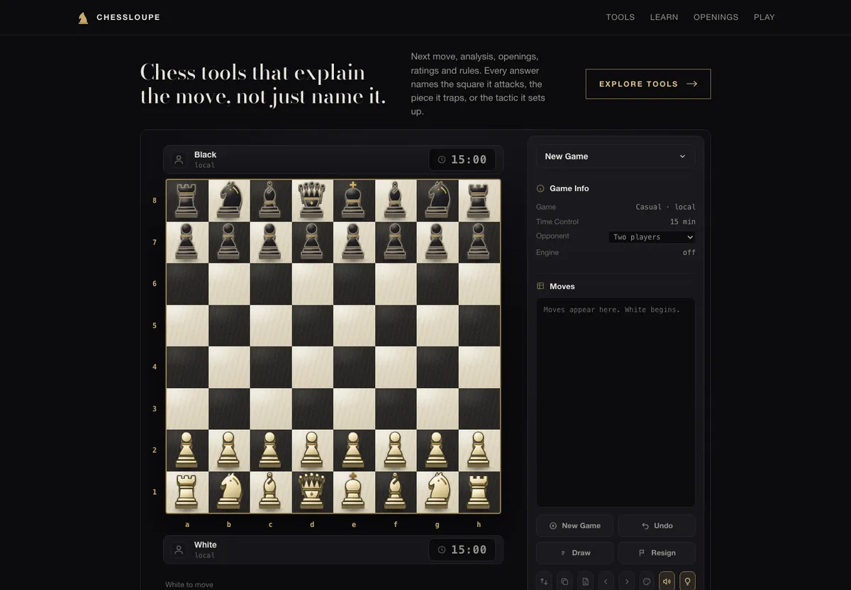 ChessLoupe homepage